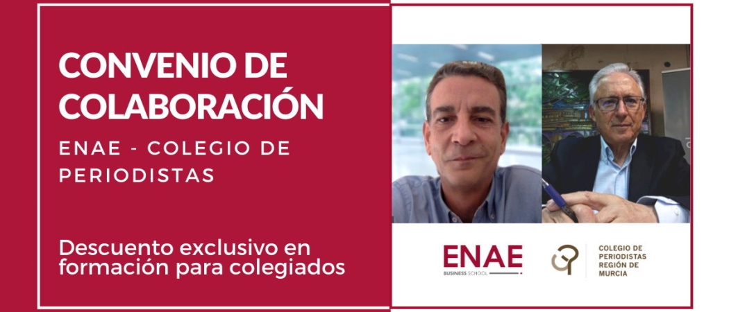 Nuevo acuerdo de colaboración entre ENAE y el Colegio de Periodistas