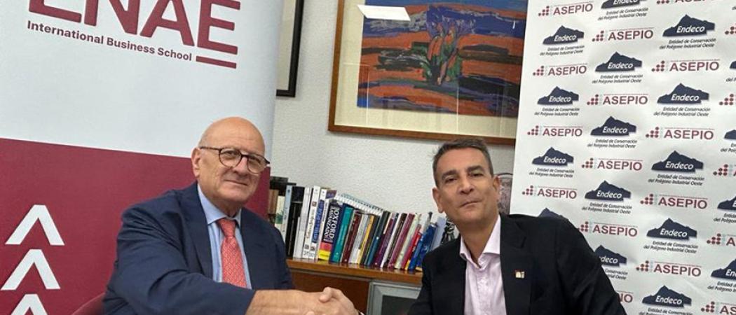 ENAE Business School y ASEPIO firman un acuerdo de colaboración para impulsar la formación y el desarrollo profesional en el Polígono Oeste de Alcantarilla