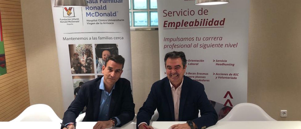 ENAE firma el convenio de colaboración con la Fundación Infantil Ronald McDonald 