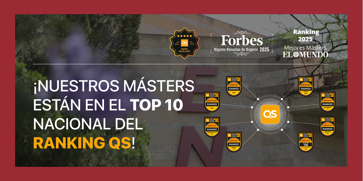 Nuestros másters están en el top 10 nacional del Ranking QS