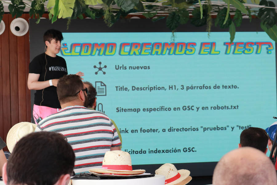 MJ Cachón - Experimentos SEO MJ Cachón en su ponencia Experimentos SEO del SEOnthebeach 2018