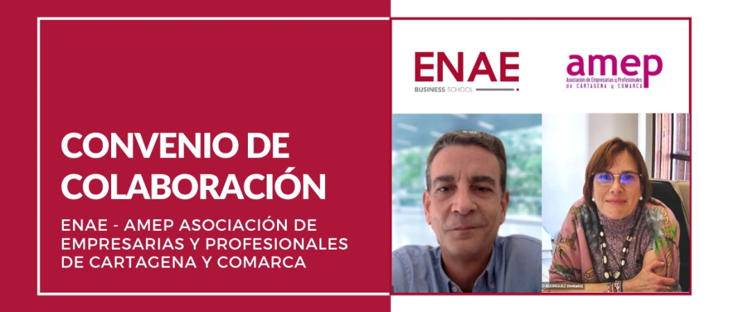 Nuevo convenio de colaboración entre ENAE y AMEP para fomentar la formación en las mujeres profesionales de la Región