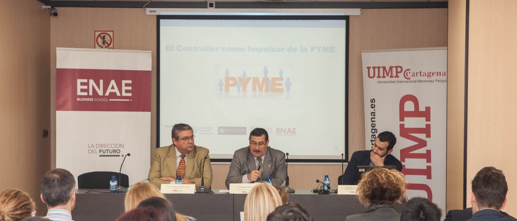 Firma de Convenio colaboración ENAE Business School - Universidad Internacional Menéndez Pelayo y Conferencia "El Controller Impulsor de la Pyme".