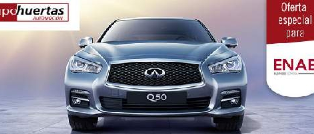 Oferta exclusiva de Infiniti Q50 de la mano de Huertas Premium para los alumnos de ENAE Business School