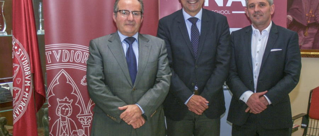 El nuevo rector de la Universidad de Murcia recibe al equipo directivo de ENAE