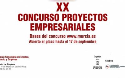 La Fundación Universidad Empresa colabora en el XX Concurso de Proyectos Empresariales del Ayuntamiento de Murcia