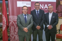 El nuevo rector de la Universidad de Murcia recibe al equipo directivo de ENAE